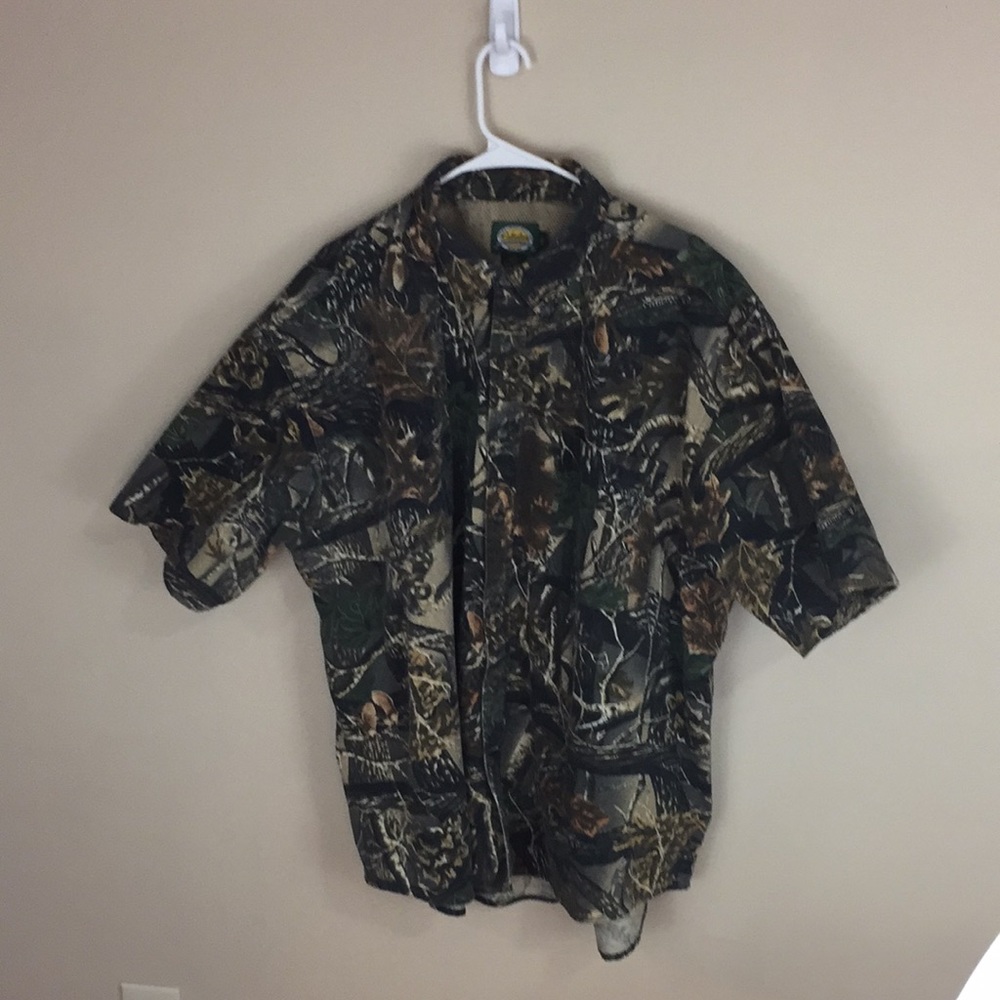 Cabelas Seclusion 3D Hunters Shooter Camo Shirt 2XL
